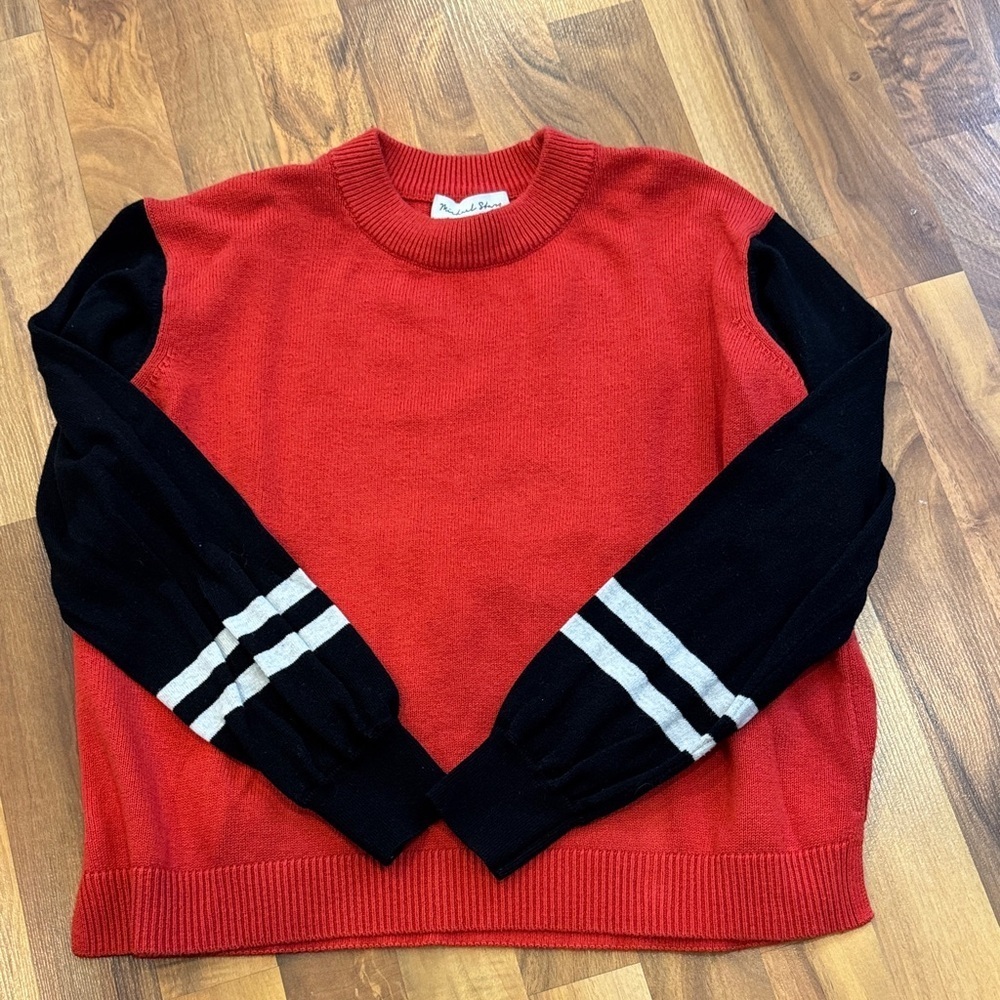 Michael Stars Vibrant Red Knit Top